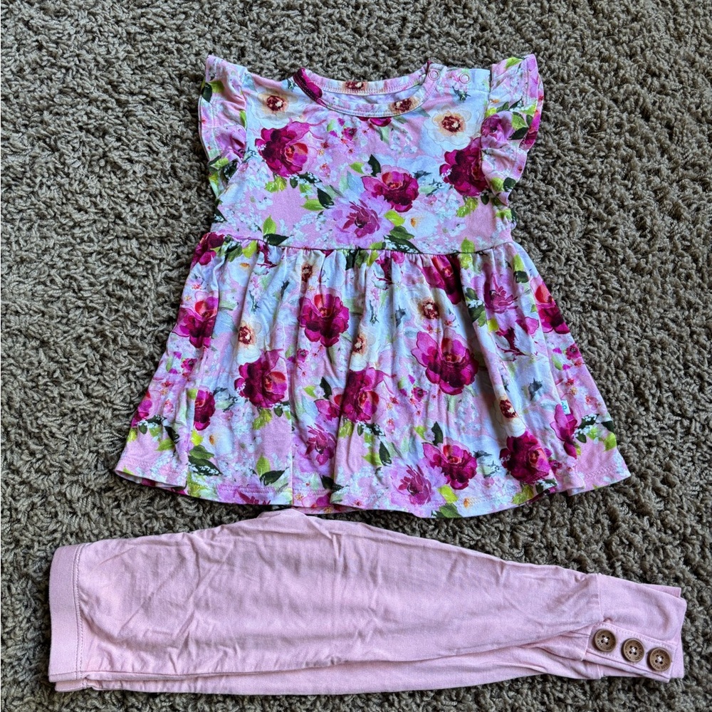 Posh Peanut Pink Floral Dress